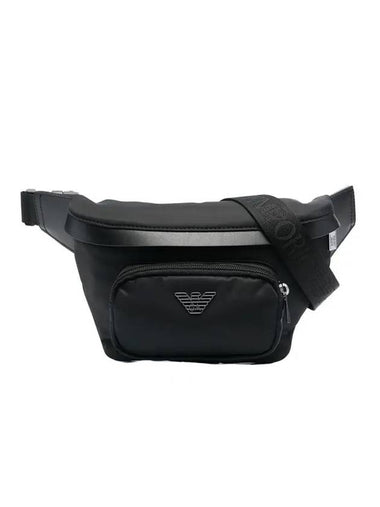 Logo Nylon Belt Bag Black - EMPORIO ARMANI - BALAAN 1