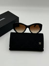 CC logo butterfly sunglasses acetate black brown A71525 - CHANEL - BALAAN 1