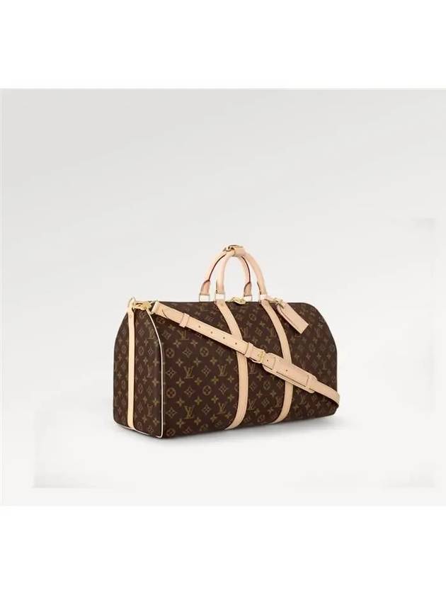 Keepall 50 Bandouliere Duffel Bag Brown - LOUIS VUITTON - BALAAN 4