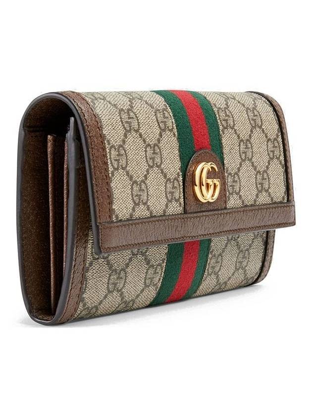 Ophidia Canvas Long Wallet Brown - GUCCI - BALAAN 4