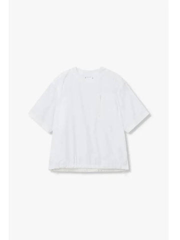 Men s Wide Cotton Poplin Pullover White - SACAI - BALAAN 1