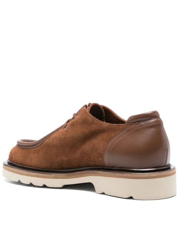 Maison Kitsuné Suede Leather Derbies Shoes - MAISON KITSUNE - BALAAN 4