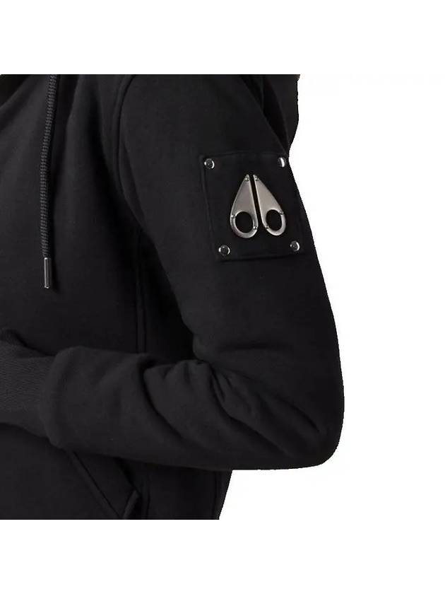 Classic Bunny Zip Up Hoodie Black - MOOSE KNUCKLES - BALAAN 9