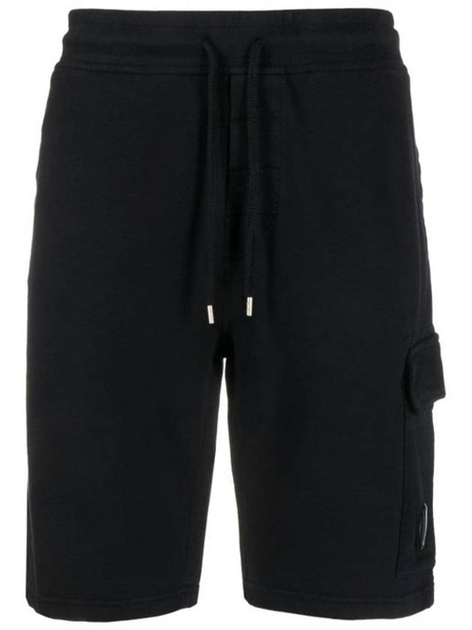 Light Fleece Utility Shorts Black - CP COMPANY - BALAAN 2