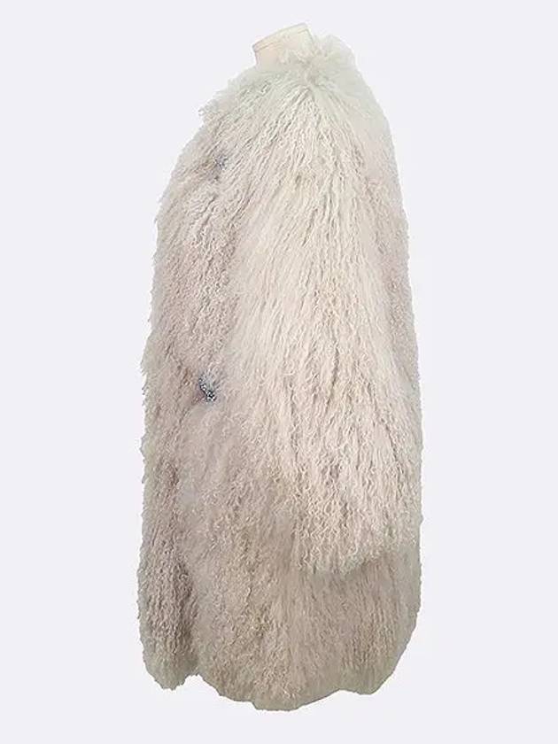 2143C101X Fleece Bead Point Fur Coat - MSGM - BALAAN 2