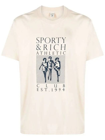 Athletic Print Tee TS876 - SPORTY & RICH - BALAAN 1