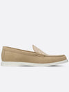 Granville Oblique Jacquard Suede Loafer Beige - DIOR - BALAAN 5