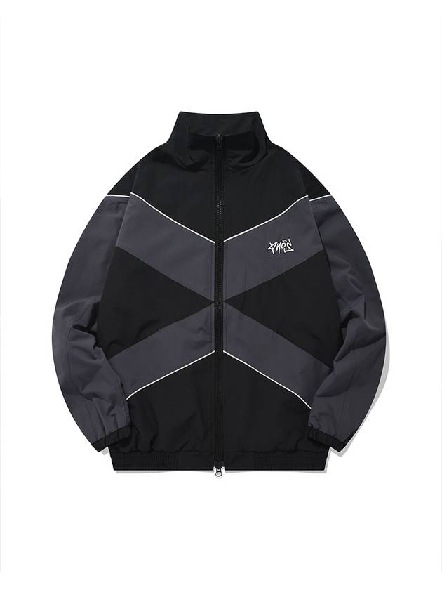 Phos Track JacketBlack Unisex Logo Track Jacket Windbreaker Black - PHOS333 - BALAAN 2