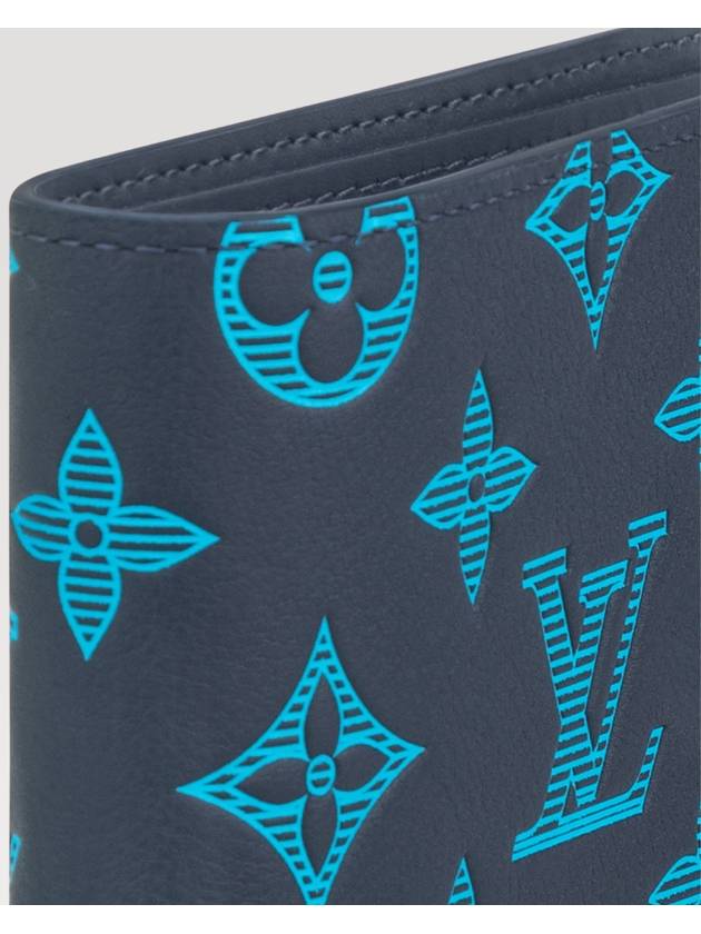 Monogram Multiple Half Wallet Navy - LOUIS VUITTON - BALAAN 3