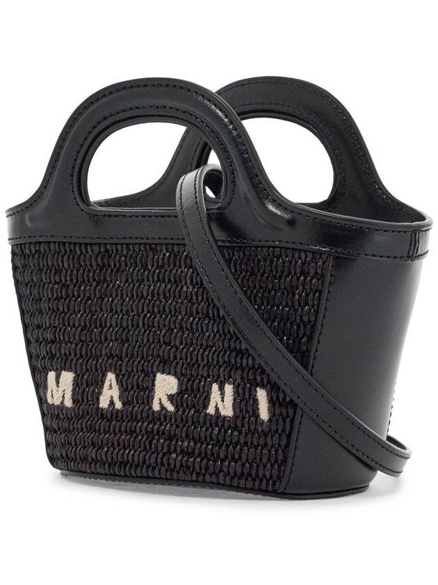 Rattan Micro Tropicalia Cross Bag Black - MARNI - BALAAN 4