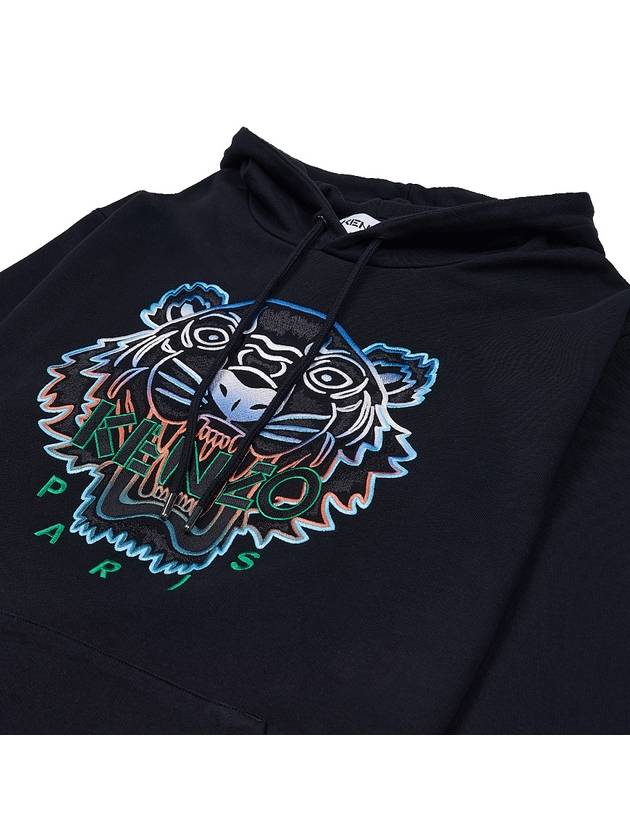 Gradient Tiger Logo Hoodie Black - KENZO - BALAAN 4