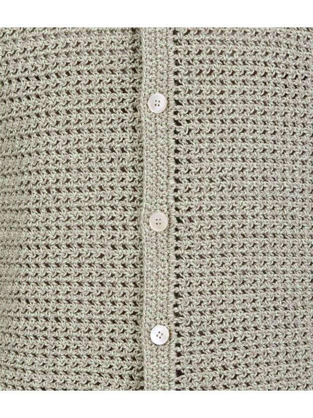 hand crochet knit half sleeve shirt - AURALEE - BALAAN 7