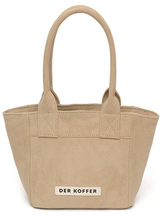 SHOPPER SUEDE BEIGE MINI - DER KOFFER - BALAAN 1