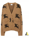 EKD Cotton Silk Cardigan Camel - BURBERRY - BALAAN 2