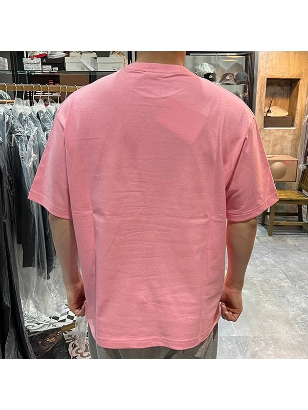 Big Face Logo Short Sleeve T-Shirt Bubblegum Pink CL0184 BQU - ACNE STUDIOS - BALAAN 5