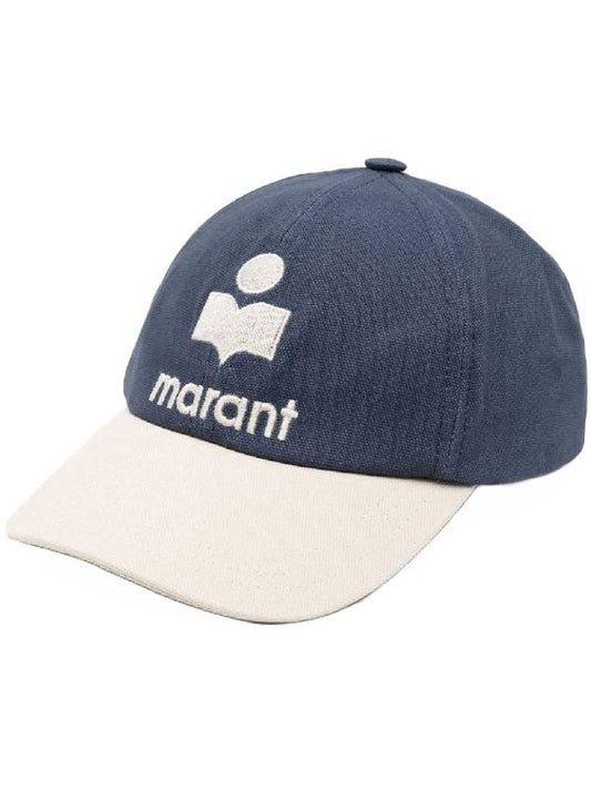 Tyrone Cotton Ball Cap Blue - ISABEL MARANT - BALAAN 1