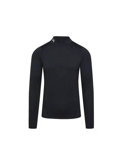 UA Heartgear Compression Mock Long Sleeve T-Shirt Black - UNDER ARMOUR - BALAAN 2