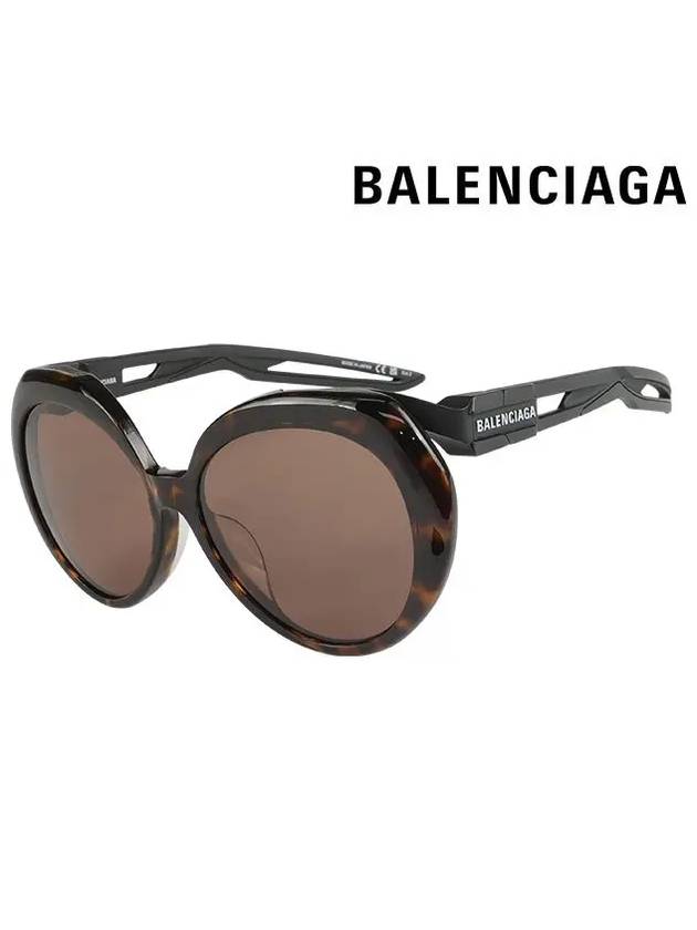 Eyewear Logo Round Sunglasses Brown - BALENCIAGA - BALAAN 2