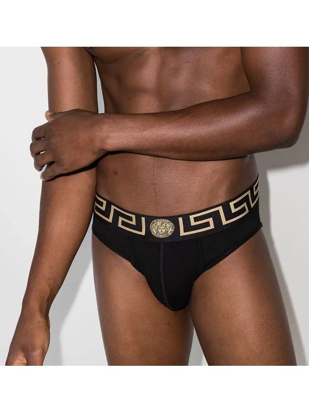 Greca Border Briefs Black - VERSACE - BALAAN 6