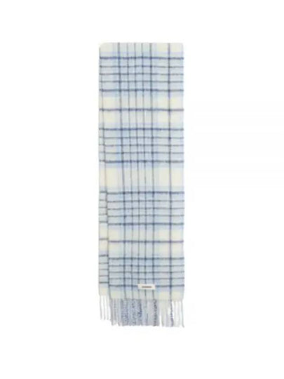 L’echarpe Carro Le Chouchou Jacquard Check Scarf Light Blue - JACQUEMUS - BALAAN 2