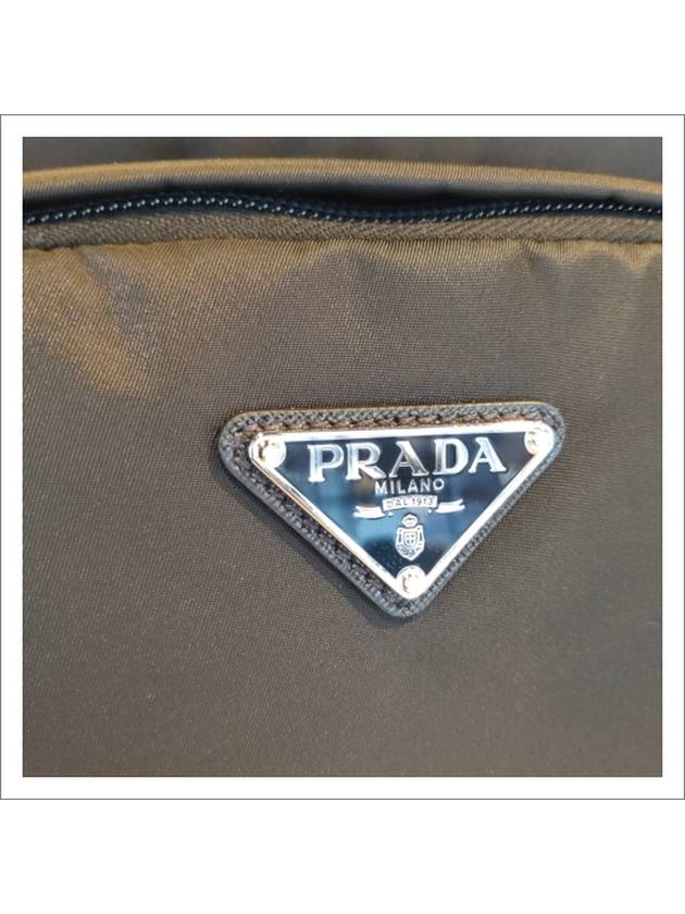 Triangle Logo Re-Nylon Backpack Black - PRADA - BALAAN 4