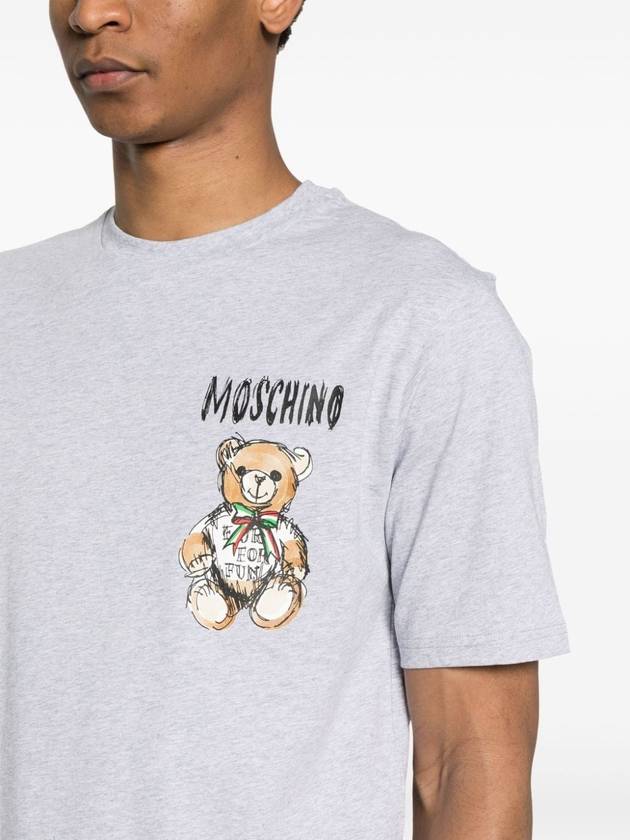 Long Sleeve T-Shirt V0716 0241 1485 GRAY - MOSCHINO - BALAAN 5