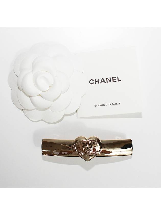 Women's CC Inheart Hairpin Gold - CHANEL - BALAAN 3