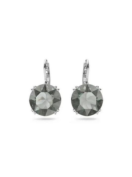 Millenia round drop hoop earrings silver - SWAROVSKI - BALAAN 1