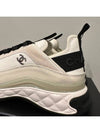 Mixed Fibers Velvet Calfskin Low Top Sneakers Ivory - CHANEL - BALAAN 5