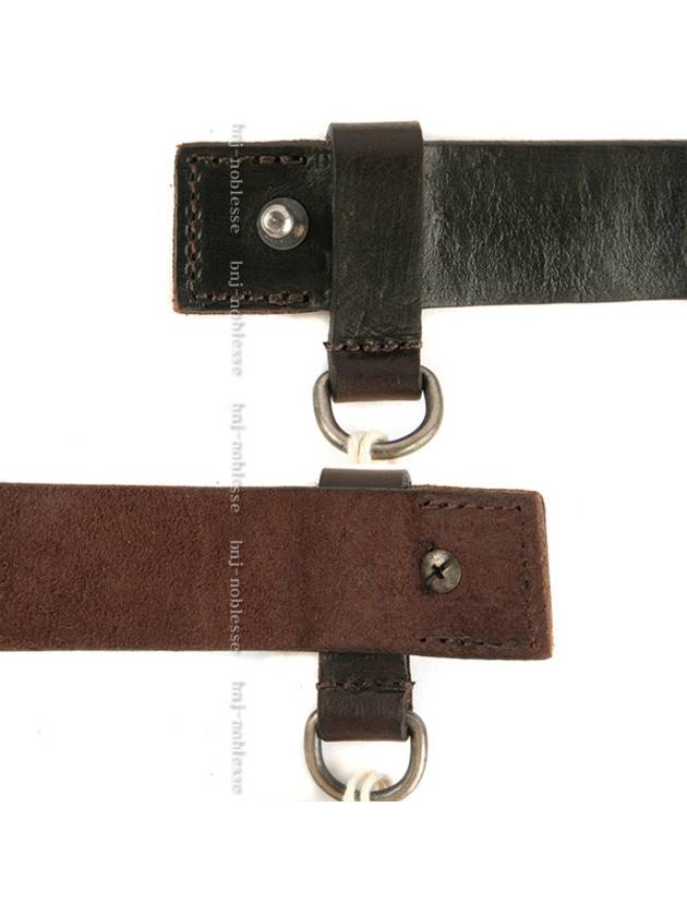 Buckleless Skinny Leather Belt Black - DSQUARED2 - BALAAN 5