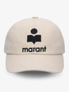 Tyron Logo Cotton Ball Cap Ecru - ISABEL MARANT - BALAAN 2