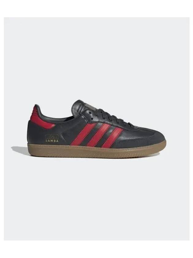 Samba OG Leather Low Top Sneakers Carbon - ADIDAS - BALAAN 2