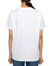 Logo Print Short Sleeve T-Shirt White - GANNI - BALAAN 4