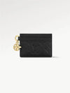 LV Charm Monogram Empreinte Leather Card Wallet Black - LOUIS VUITTON - BALAAN 7