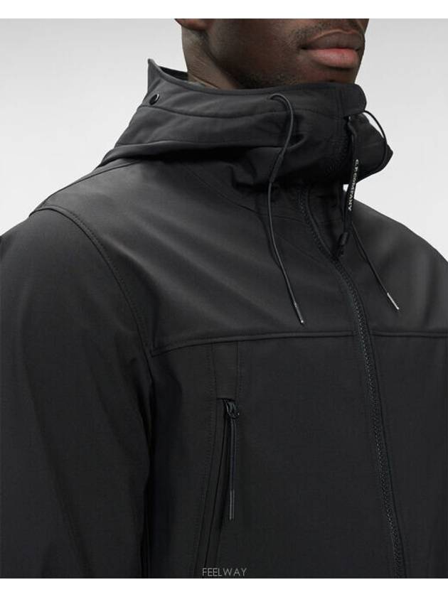 Shell R Goggle Hooded Jacket Black - CP COMPANY - BALAAN 6