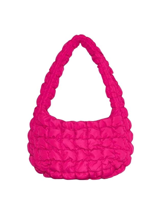 Quilted Mini Shoulder Bag Bright Pink - COS - BALAAN 1