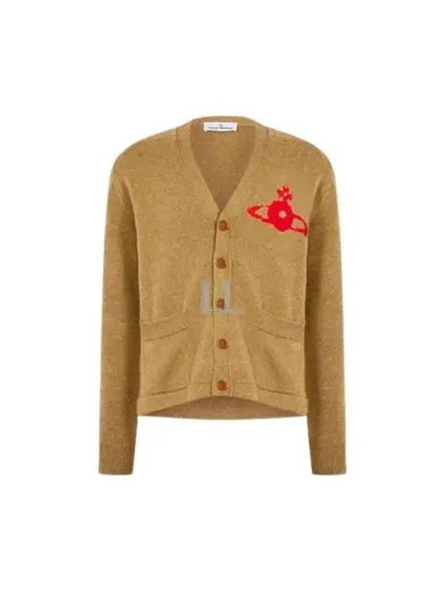 Alex Sphere Intarsia Cardigan Beige - VIVIENNE WESTWOOD - BALAAN 2