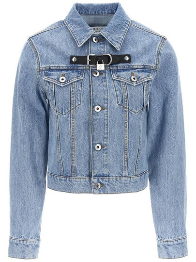 Padlock Strap Trucker Denim Jacket Blue - JW ANDERSON - BALAAN 2