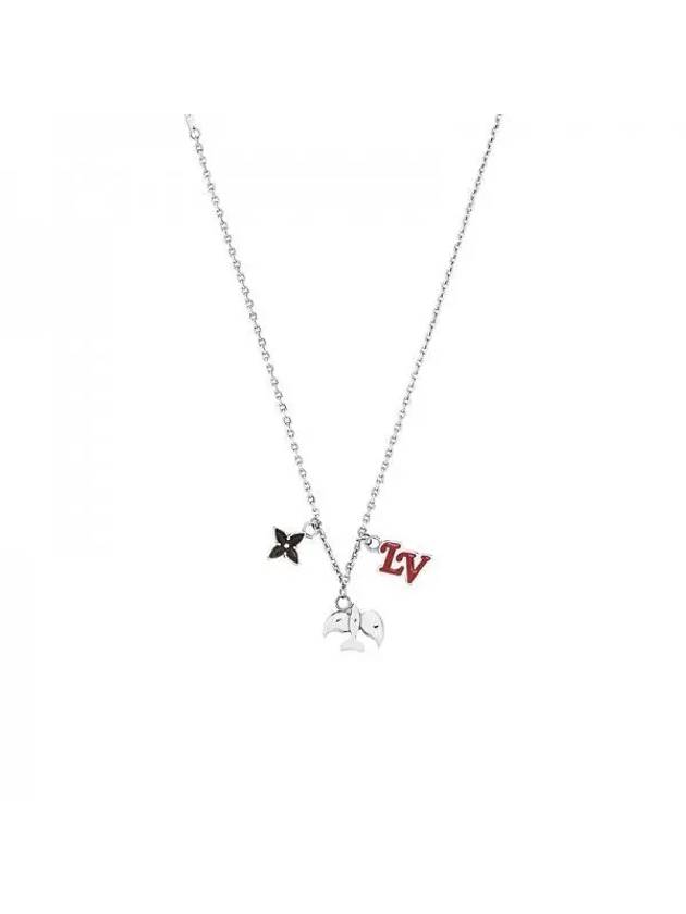 LV Dove Necklace Silver - LOUIS VUITTON - BALAAN 1