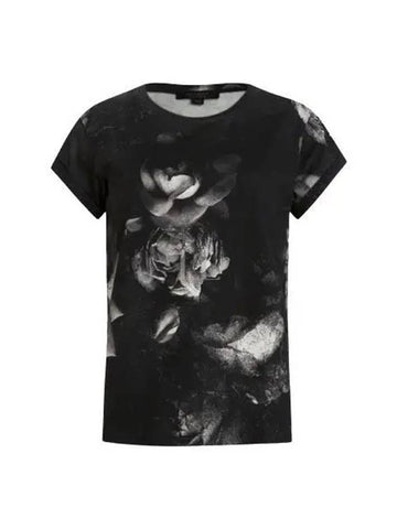 Rosalia Anna Women s T Shirt WG042Y BLACK - ALLSAINTS - BALAAN 1