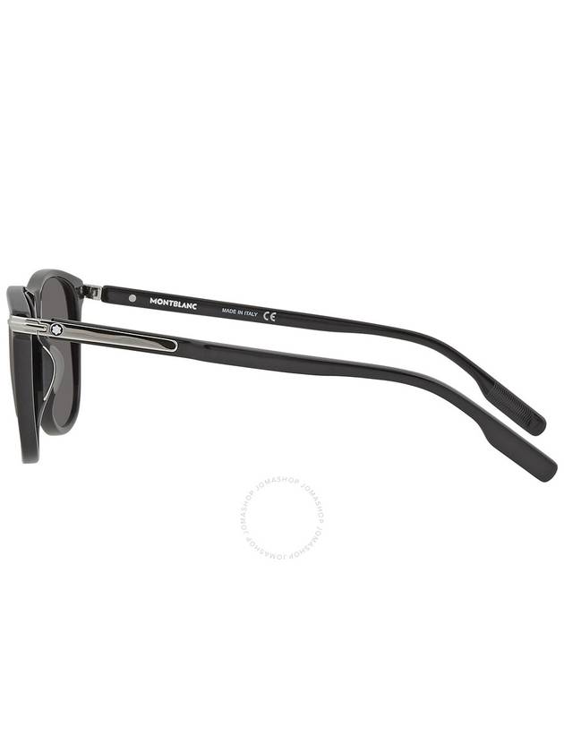 MontBlanc Grey Square Men's Sunglasses MB0216S 001 56 - MONTBLANC - BALAAN 3