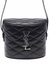 Quilted June Box Cross Bag Black - SAINT LAURENT - BALAAN 3