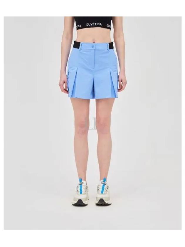 Matil Flap Pocket Shorts Sky Blue - DUVETICA - BALAAN 2