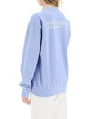 California Crew Neck Cotton Sweatshirt Light Blue - SPORTY & RICH - BALAAN 5