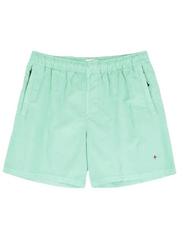 Men's Back Logo Marina Shorts Green - STONE ISLAND - BALAAN 3