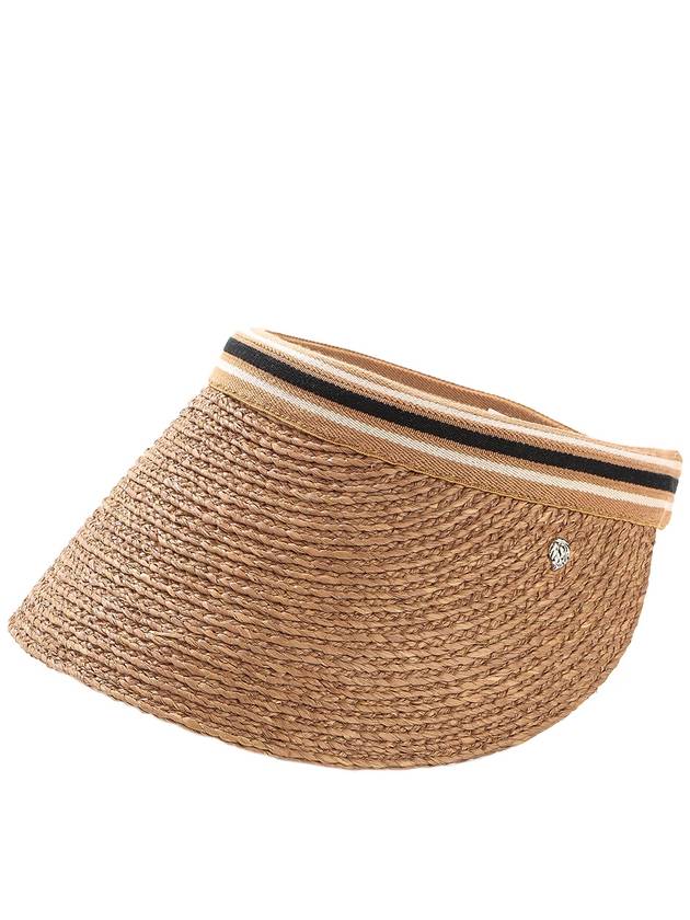 Women s Bianca 12 Sun Cap Hat 51794 NOUGAT BLK STRIPE - HELEN KAMINSKI - BALAAN 1