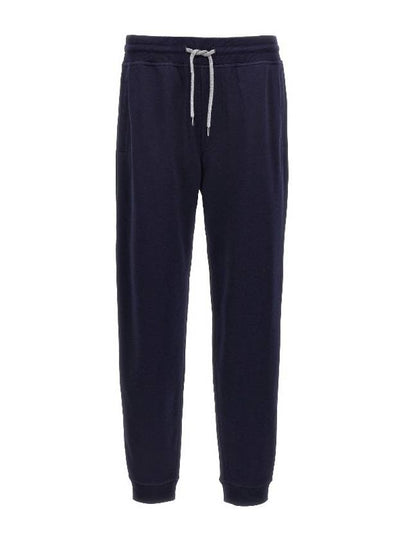 Tapered Jogger Track Pants Dark Blue - BRUNELLO CUCINELLI - BALAAN 2