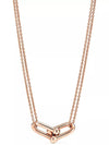 Large Double Link Pendant Necklace Rose Gold - TIFFANY & CO. - BALAAN 2