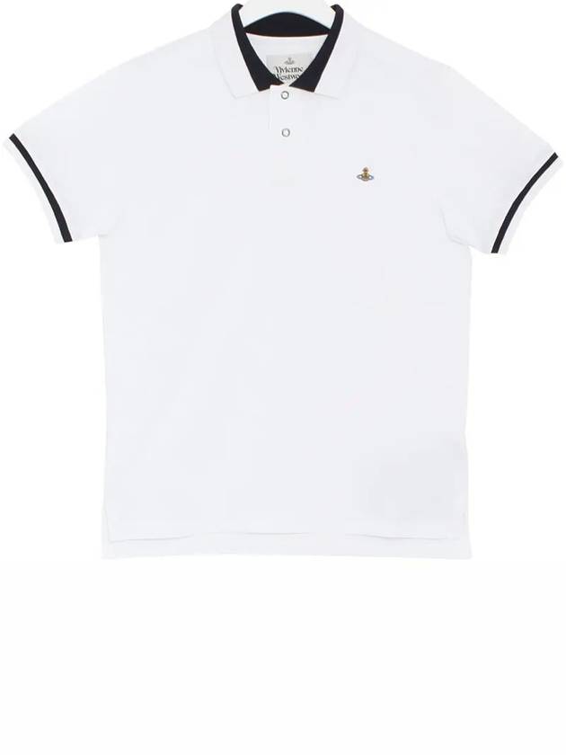 Classic ORB Logo Polo Shirt White - VIVIENNE WESTWOOD - BALAAN 2