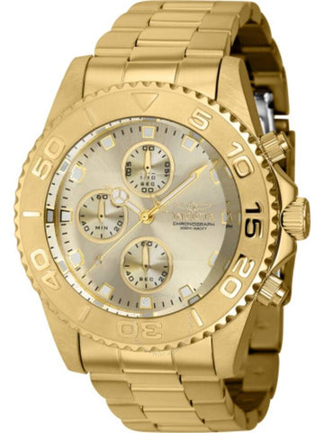 Invicta Pro Diver Chronograph Quartz Gold Dial Men's Watch 43410 - INVICTA - BALAAN 1